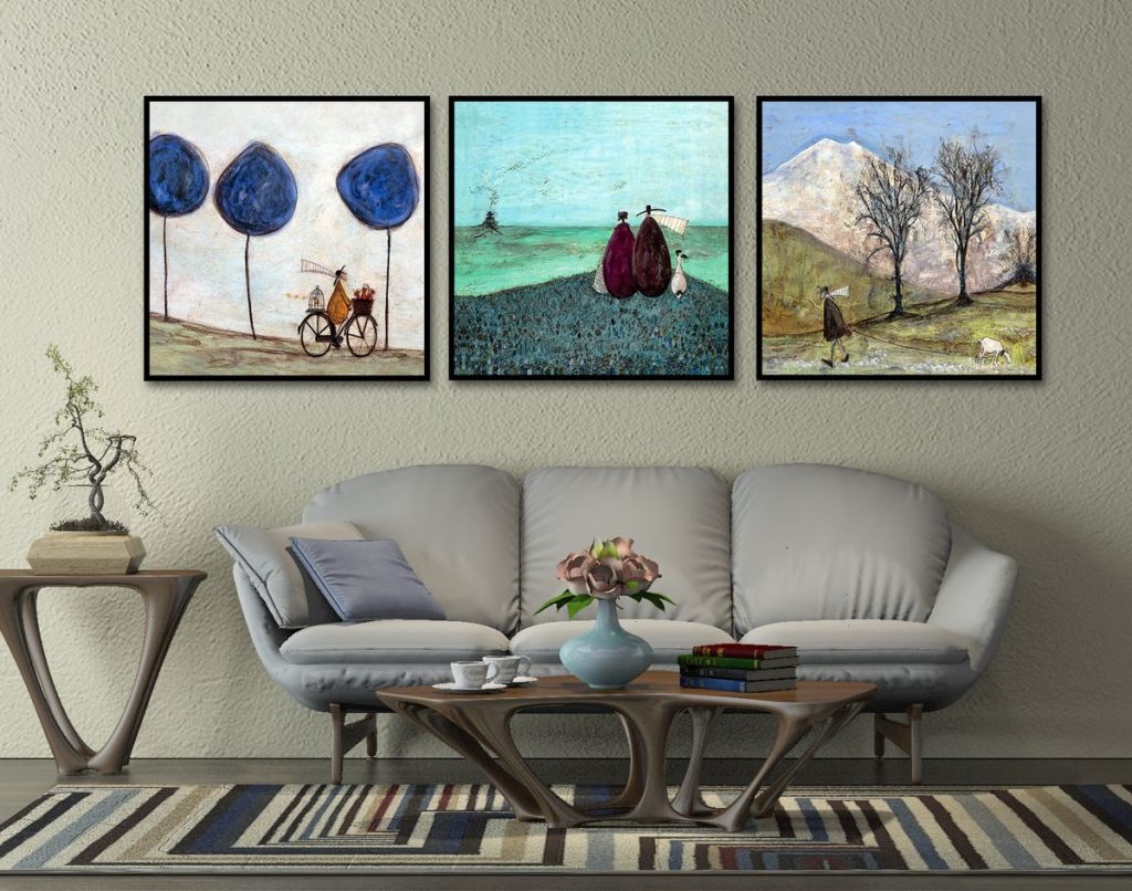 Ảnh minh họa tranh Canvas làm nổi bật lên không gian sinh hoạt (Nguồn: Tham Khảo)